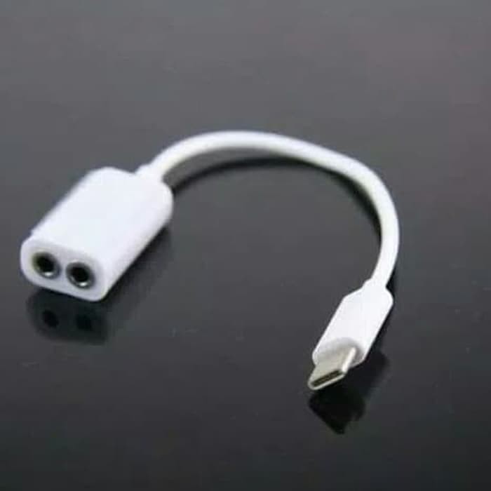 Kabel Splitter TypeC 2 in1 Type C Audio Aux Cable