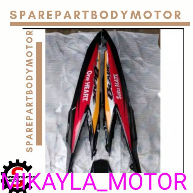 COVER BODY BELAKANG HONDA BLADE REPSOL. 2011-2012-2013