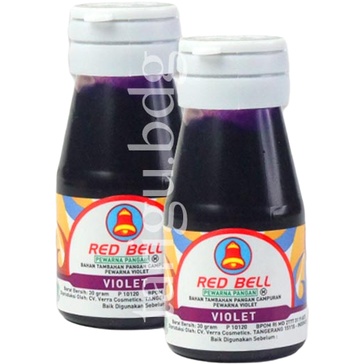 

Red Bell Pewarna Pangan Violet 30gr RedBell Pewarna Makanan 30ml