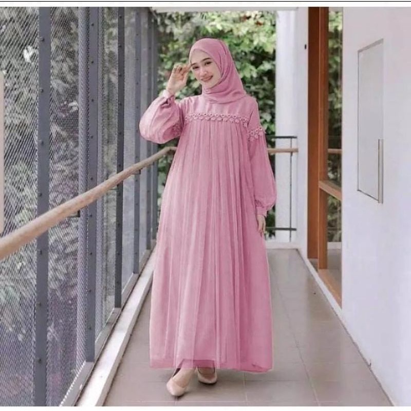 ZOYA MAXI DRESS - TULLE DRESS - GAMIS MURAH TERBARU