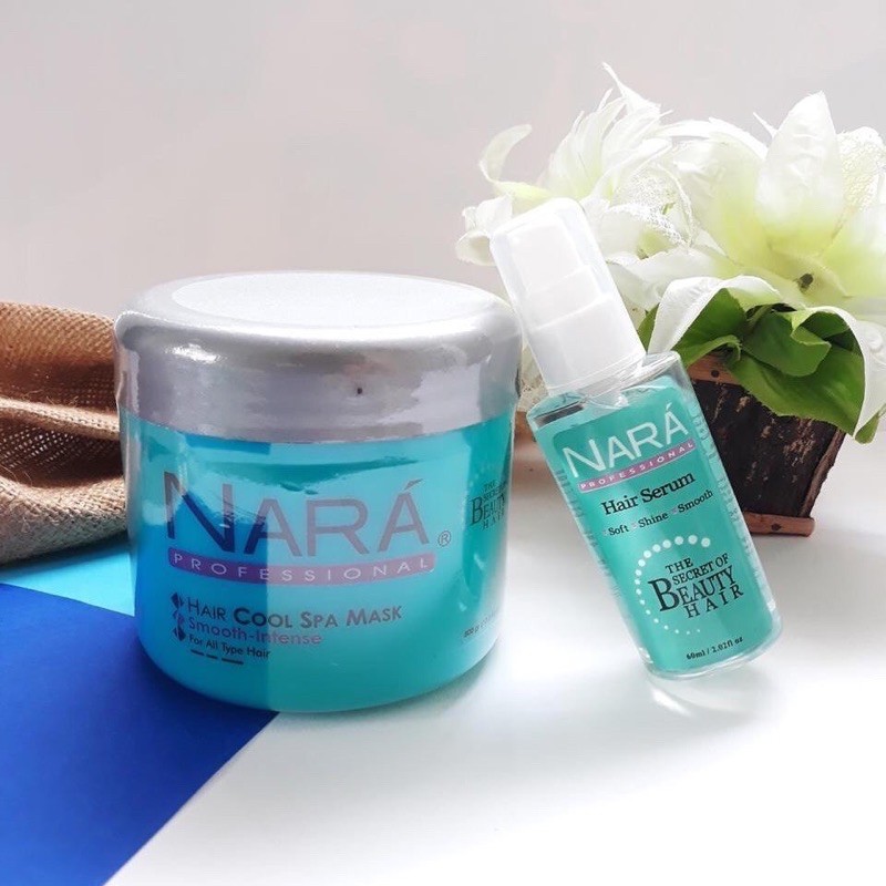 Original NARA Professional COOL SPA Hair Mask Argan Serum Vitamin Rambut Rusak Masker Color