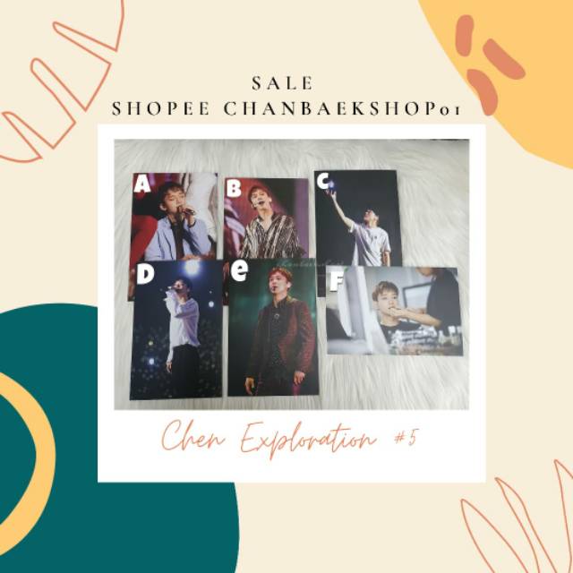 CHEN & SUHO EXO PLANET #5 EXplOration PHOTOCARD "sharing"