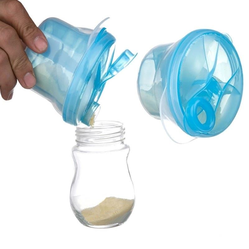 kontainer dispenser wadah susu bubuk bayi serbaguna dengan 3 sekat