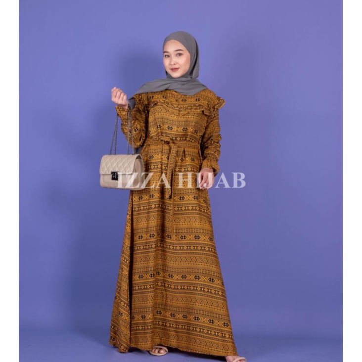 PROMO RAMADHAN!!! GAMIS RAYON VISCOSE PREMIUM VARIASI SERUT DEPAN BUSUI FRENDLY BY IZZA