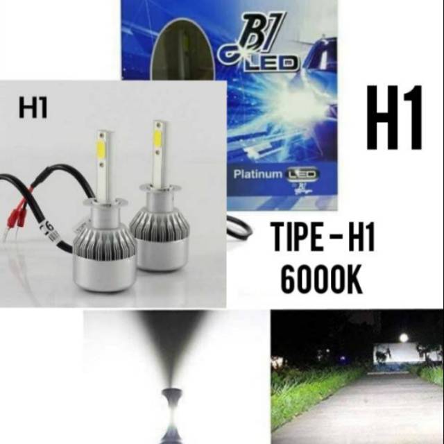 Lampu mobil Paltinum LED Headlight B1 H1 3800LM 36W - H1 6000K