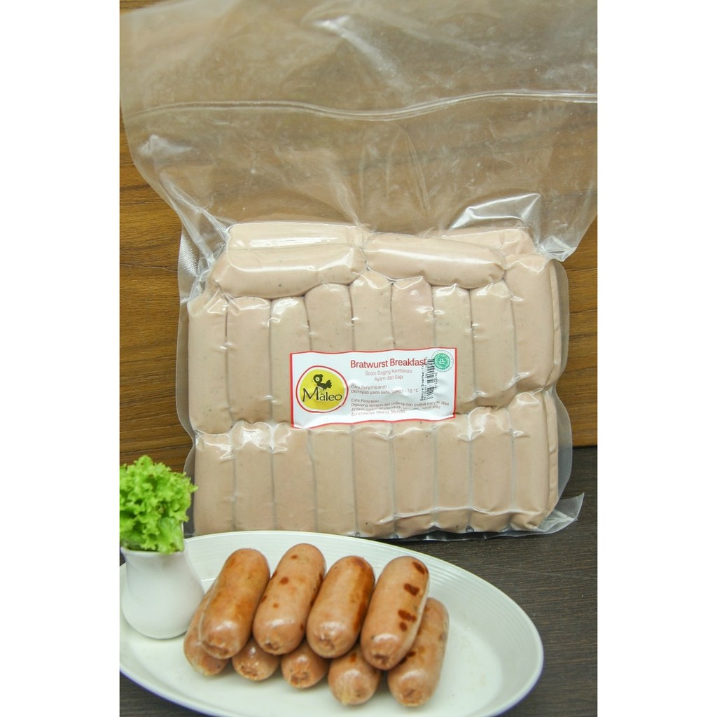 

Fresh Promo Sosis MALEO - Bratwurst Breakfast 21/25 (1kg) - isi 40
