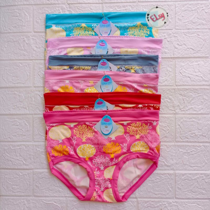 Celana Dalam Dewasa Wanita / CD Wanita Bahan Satin  BB 55Kg