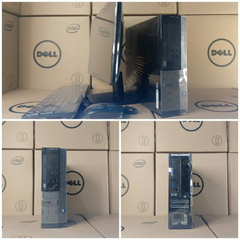 PAKETAN MINI PC DLL 3020 CORE I5 GEN 4 PAKAI LCD 19IN WIDE BERKUALITAS FULL