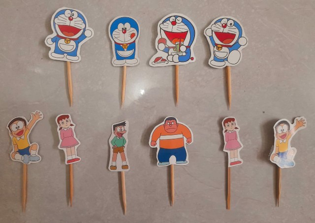 Printable Topper Cupcake Bulat