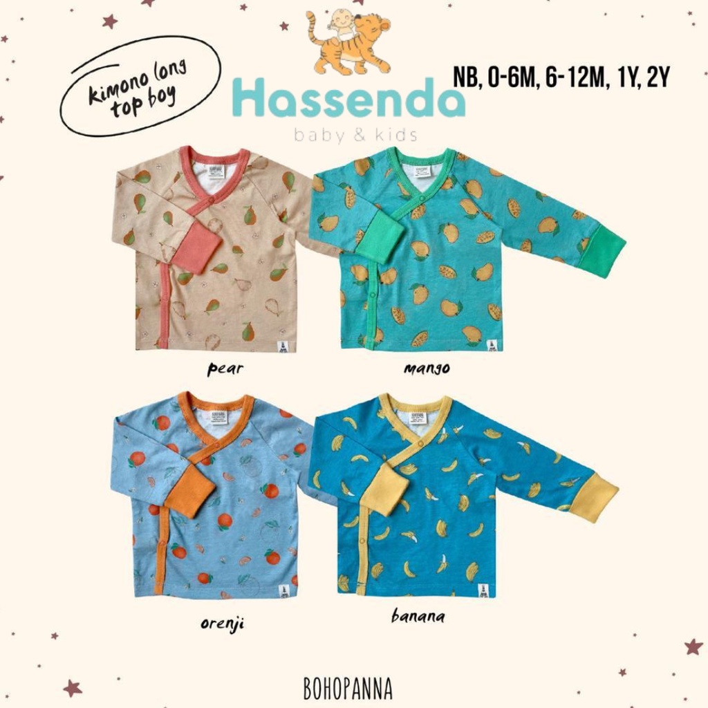 BOHOPANNA Kimono Long Top Boy / Baju Kimono Anak Laki-Laki