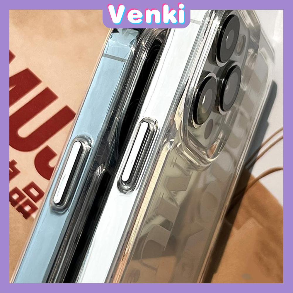 iPhone Case Clear Case Soft Thick TPU Shockproof HD Super Transparent Protection Camera Plating Button English Label For iPhone 13 Pro Max iPhone 12 Pro Max iPhone 11 iPhone 7 Plus