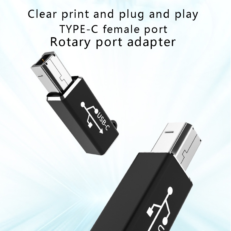 Gro USB Type-C to Type-B MIDI Adapter Untuk USB Tipe B Dilengkapi Scanner Printer Server