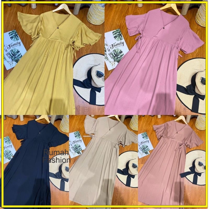 Daster Kimono rayon, Daster Kimono Polos , Daster Kimono Ruffle , Daster Kimono panjang