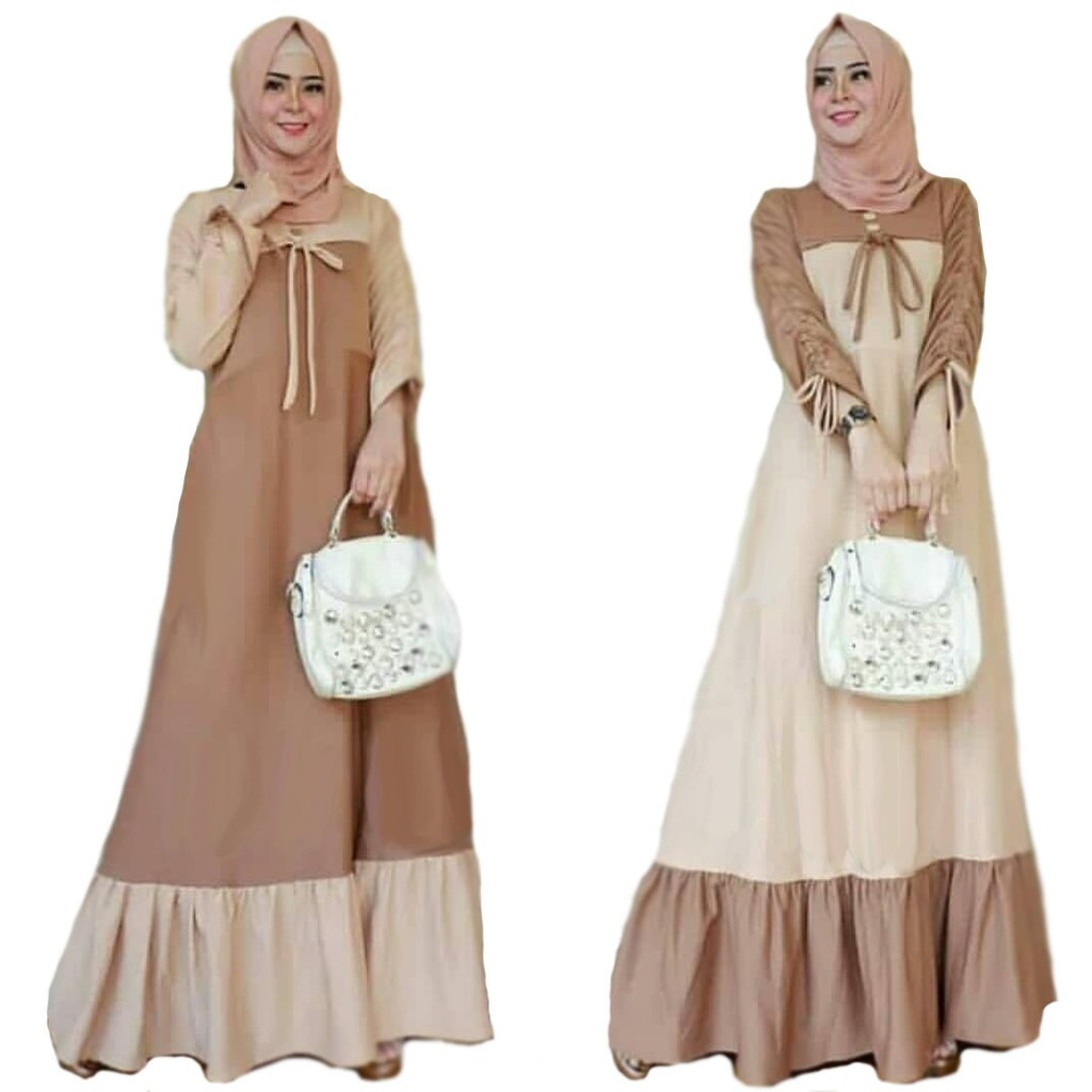  Baju  Muslim  Abaya Bordir Gamis  Maxi Dress Arab Saudi 