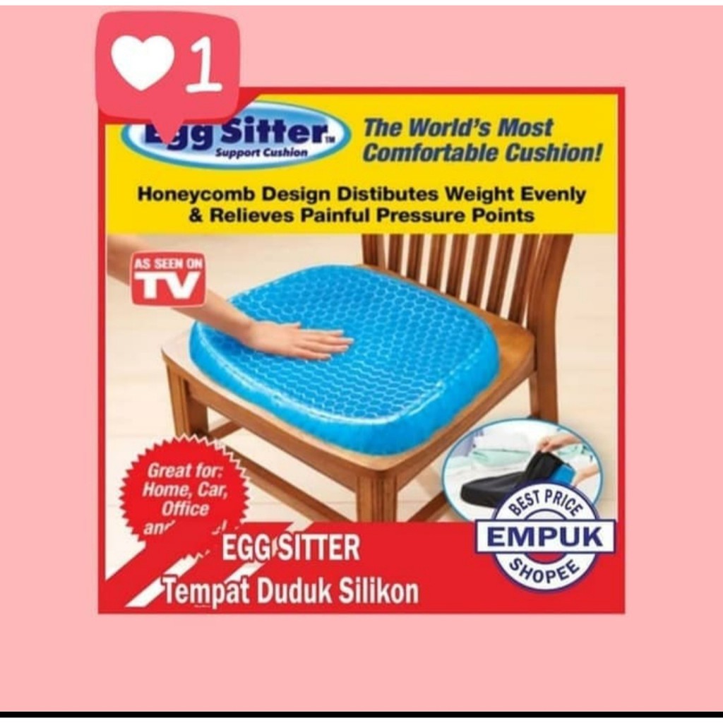 ORI Bantal Alas Duduk Empuk EGG SISTER POSTURE Silikon Cushion Cover As Seen ON TV