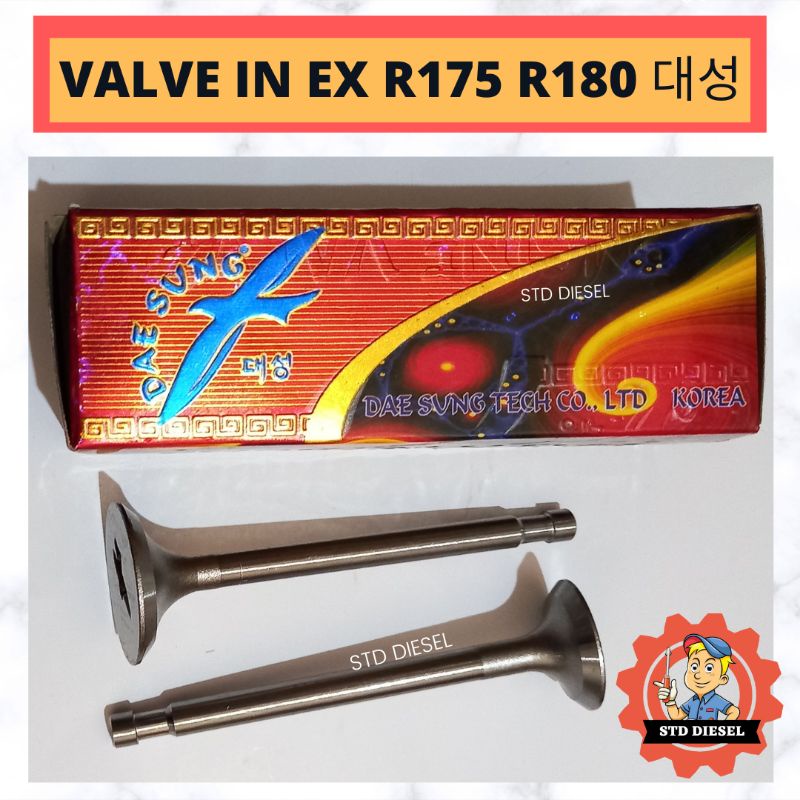 KLEP MESIN DIESEL 7 8 HP R175 R180 MERK DAESUNG MODEL AS KECIL