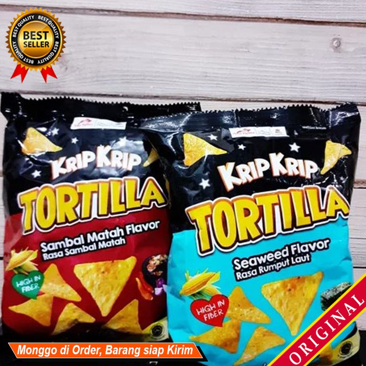 

Jajanan Snack camilan keluarga Sajian bekal menyenangkan KripKrip TORTILLA 25g