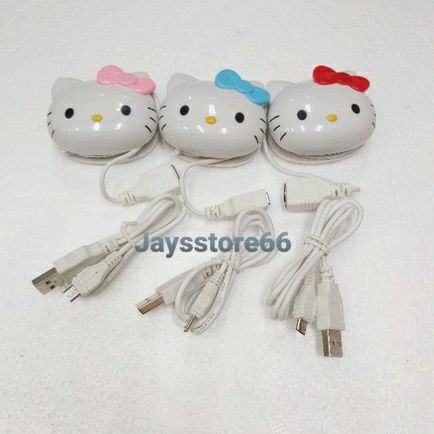 Charger Karakter Hello Kitty Warna Warni  Micro USB ( RANDOM)