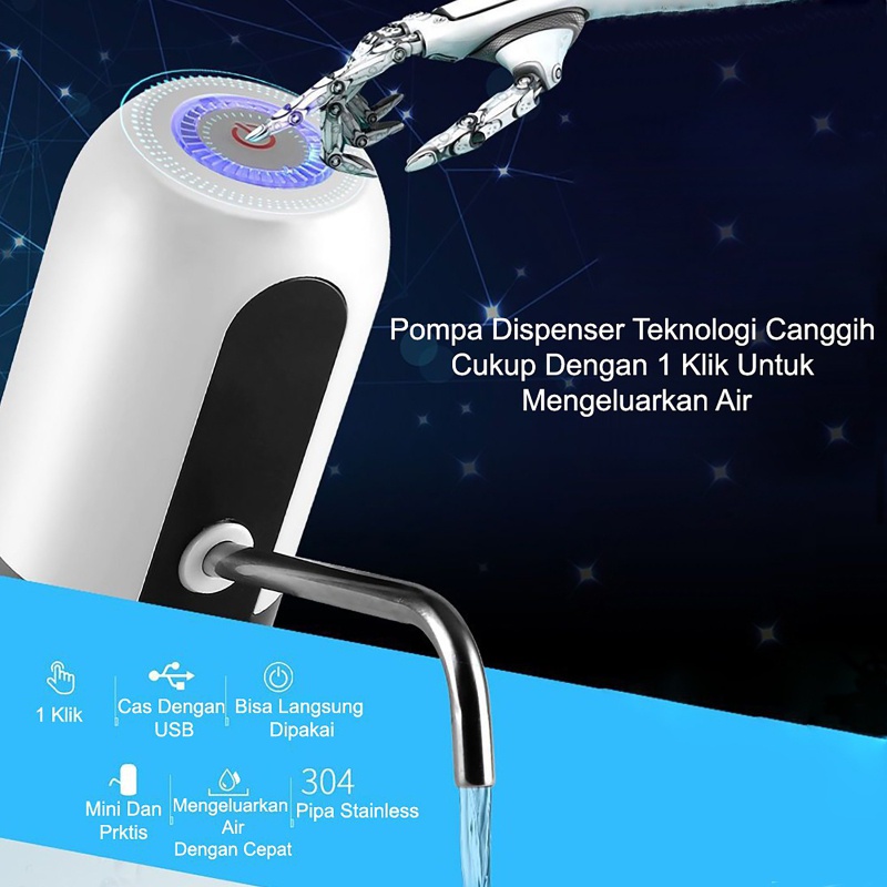 Pompa Galon Eletrik  Pompa Galon Elektrik Dispenser Air Minum Gallon Pompa Galon Electric -Wonderdekorasi