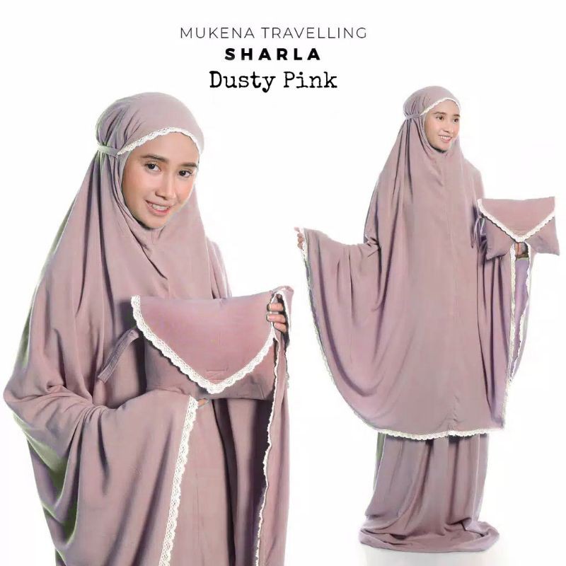 Mukena Polos  Rayon Renda Premium Sharla