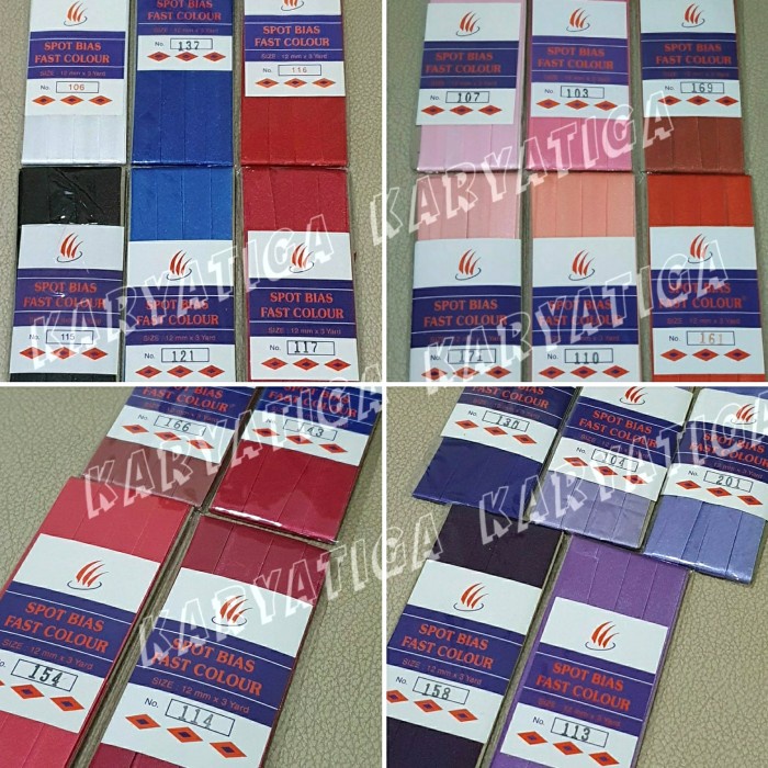 Bisban Satin Polos Lebar 1.2 Cm Panjang 3 Yard - Part 1