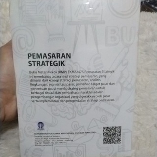 Jual BUKU PEMASARAN STRATEGIK/ BUKU UT/ MODUL UT/ BUKU UNIVERSITAS ...