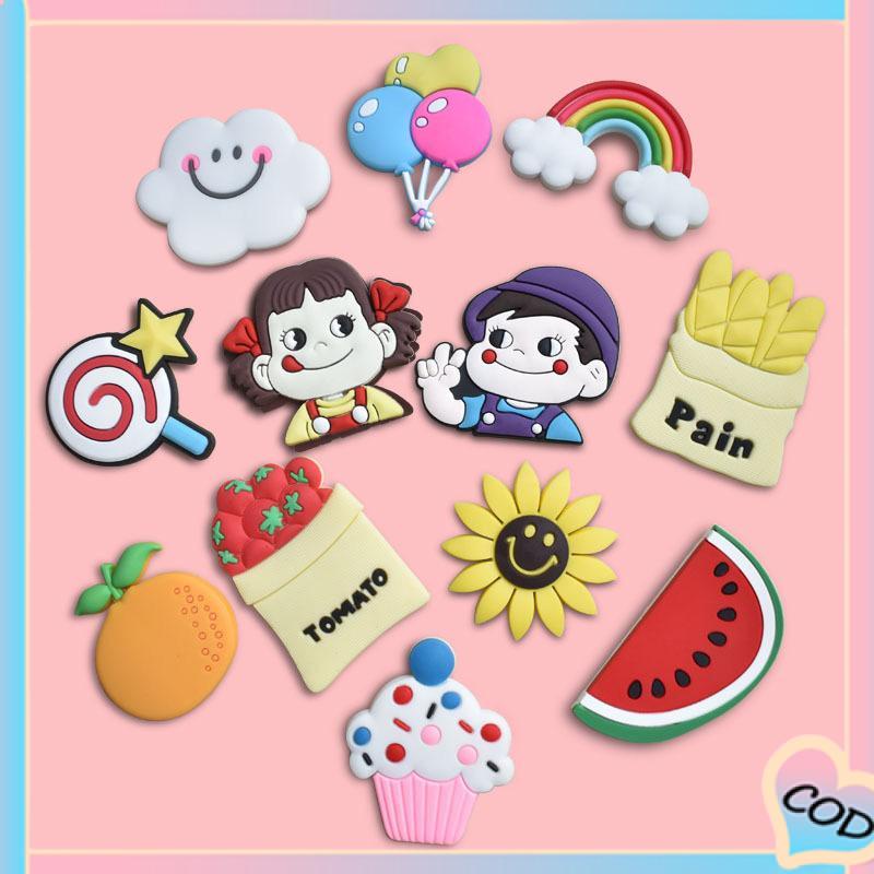 COD❤️Stiker Kulkas Magnet Lucu Kartun Tempelan Tidak Memudar Stiker Magnet Lem Lembut PVC Kreatif-A.one 3D Hiasan Fridge Message Magnetic