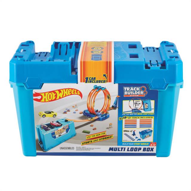 hot wheels track builder stunt box playset