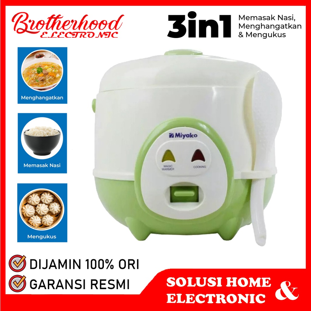 (BISA COD) Magic Com Miyako MCM606A / MCM 606 A / MCM-606A - Rice Cooker Miyako MCM606 - HIJAU