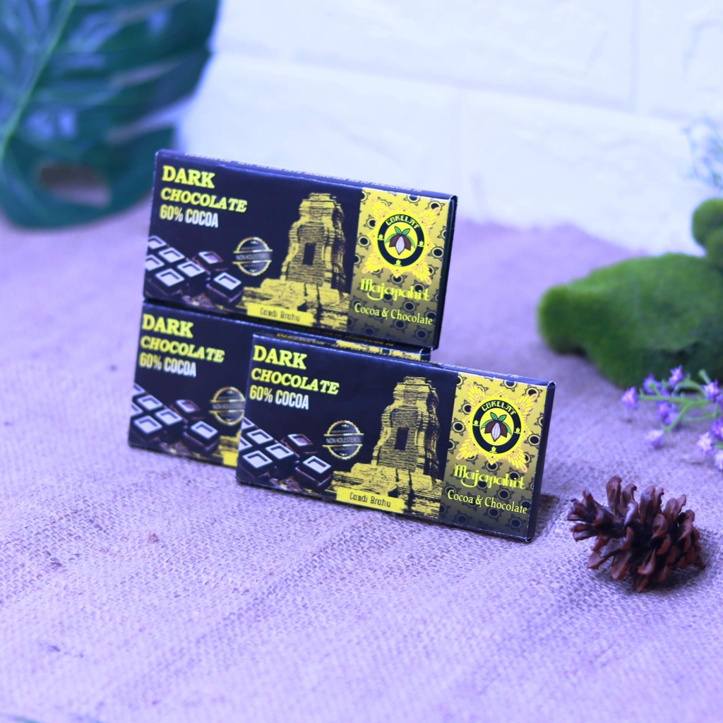 

Dark Chocolate 60% 30 gr/Dark Coklat/Coklat Batangan/Coklat Bar/Cokelat Majapahit