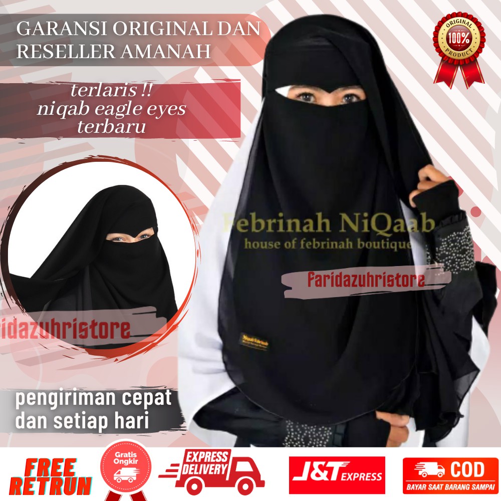 Niqab niqob Yaman Elang Eagle Renda Rempel Nose Jetblack Purdah Arab Import Modern Liminited Neci