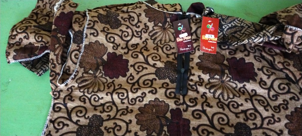Blouse Atasan Batik Wanita Lengan Trompet 7/8- S-m-l-xl-xxl-3l-4l-5l