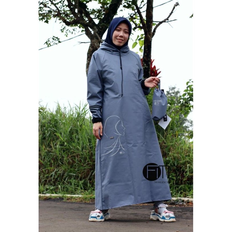 mantel gamis/jas hujan gamis wanita