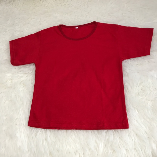 Kaos anak polos merah