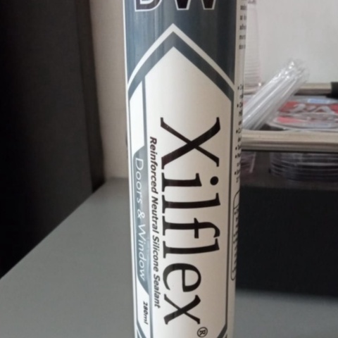 Sealant Silent Sealent Lem Silicone/ Silikon Kaca Netral Hitam Coklat Putih Clear Xilflex 280 gram