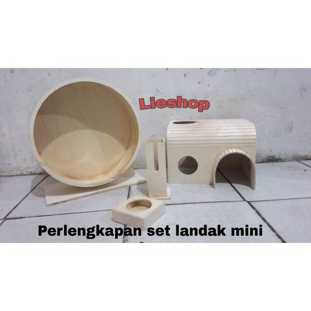 Set perlengkapan landak mini / hamster / mainan hewan