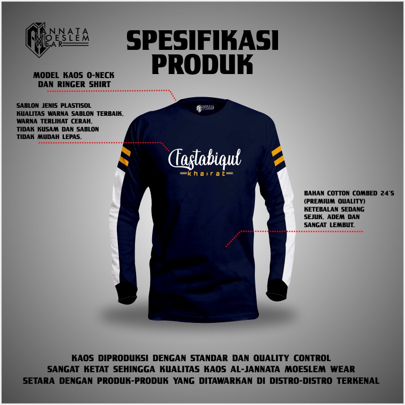 Kaos Distro Muslim Pria Hidayah