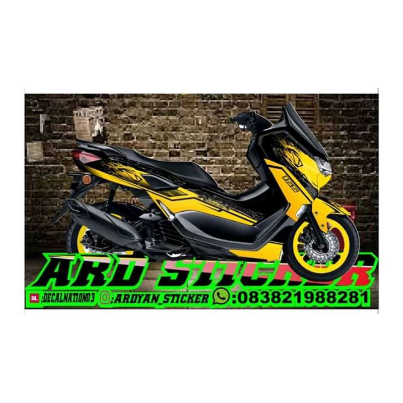 decal nmax new kuning
