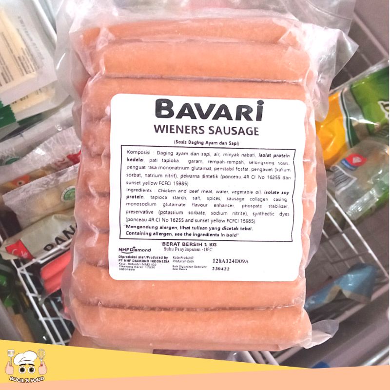 Bavari Wieners Sausage 1 Kg/Sosis Wieners Bavari 1 Kg/Bavari Sosis Wieners 1 Kg/Bavari Wieners Horeca Pack/Wieners Bavari 1kg