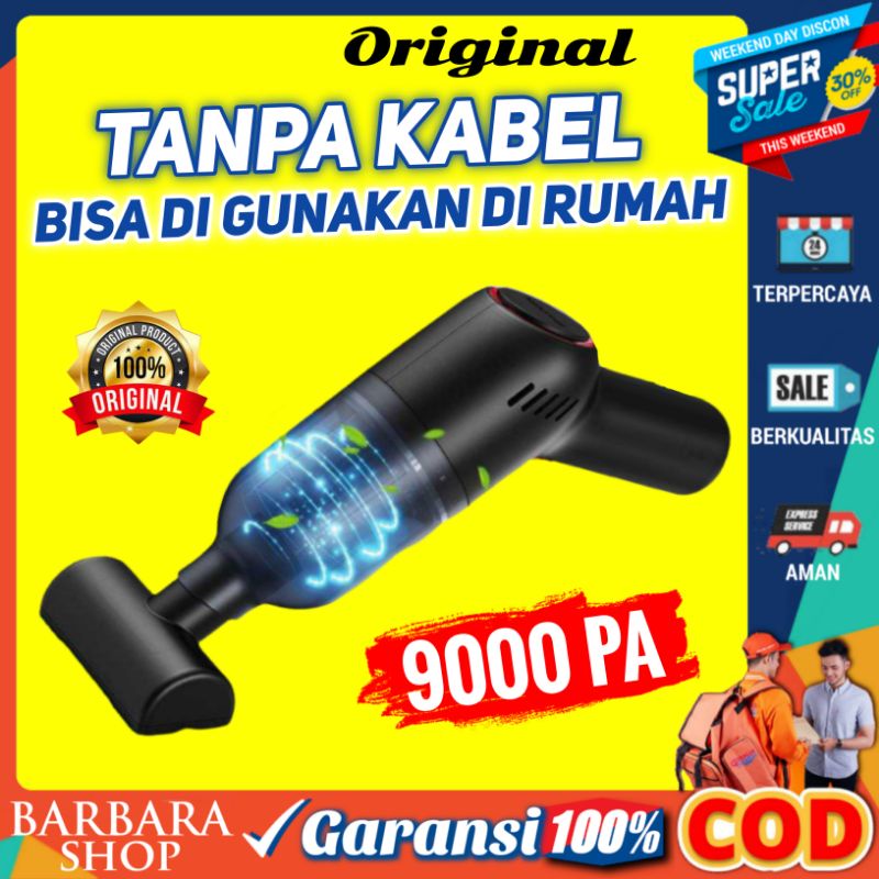 Vacuum Vacum Penyedot Debu Kasur Mobil Rumah Karpet Mini Portable Nirkabel Tanpa Kabel Wireless Handheld Vacuum Cleaner 120W HELLOLEIBOO