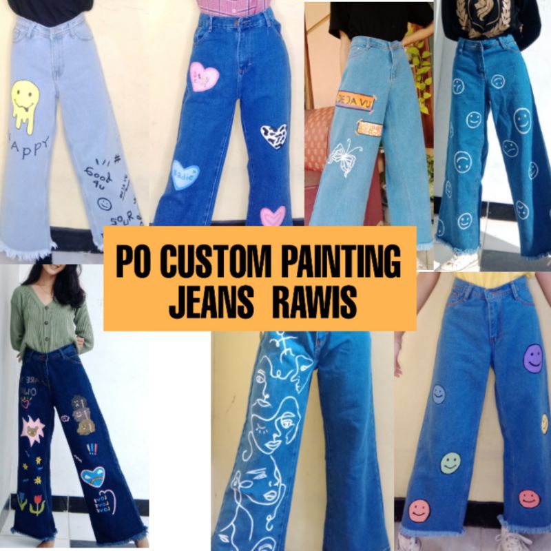 customised jeans