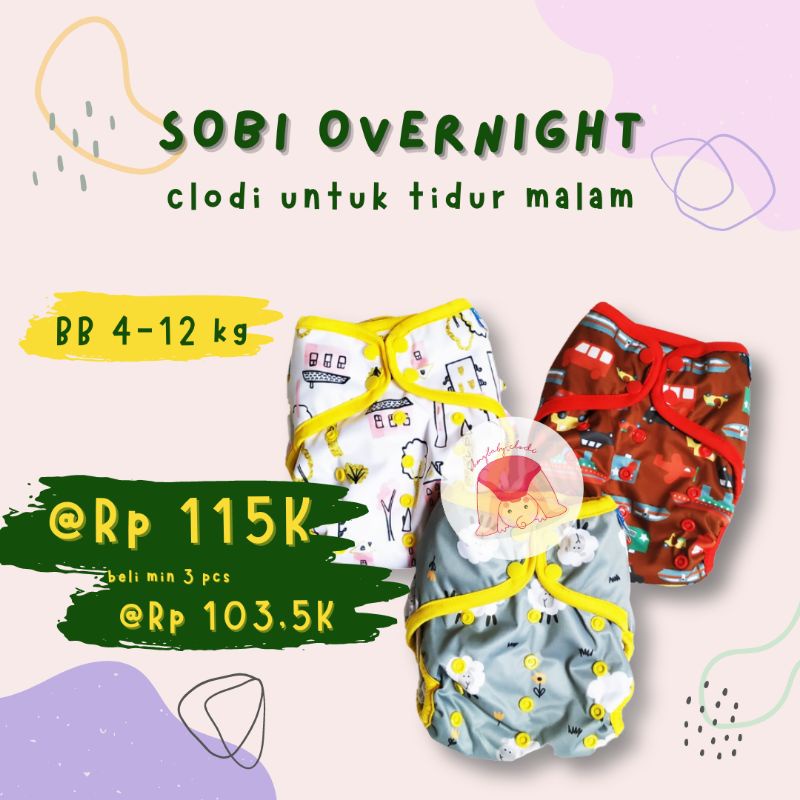 [GROSIR] Motif baru READY CLODI SOBI - tipe Coveria | Sobi Overnight & Daily Cover