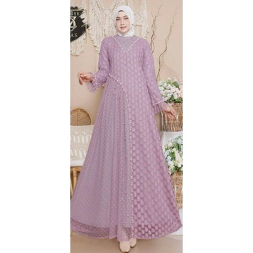 BAJU PESTA OZIAS TILLE POLKADOT