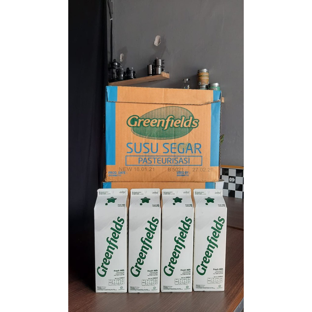 

Susu Fresh Milk Greenfields Pasteurisasi 1 Liter Baking Kue Adonan Coffee Kopi Minuman