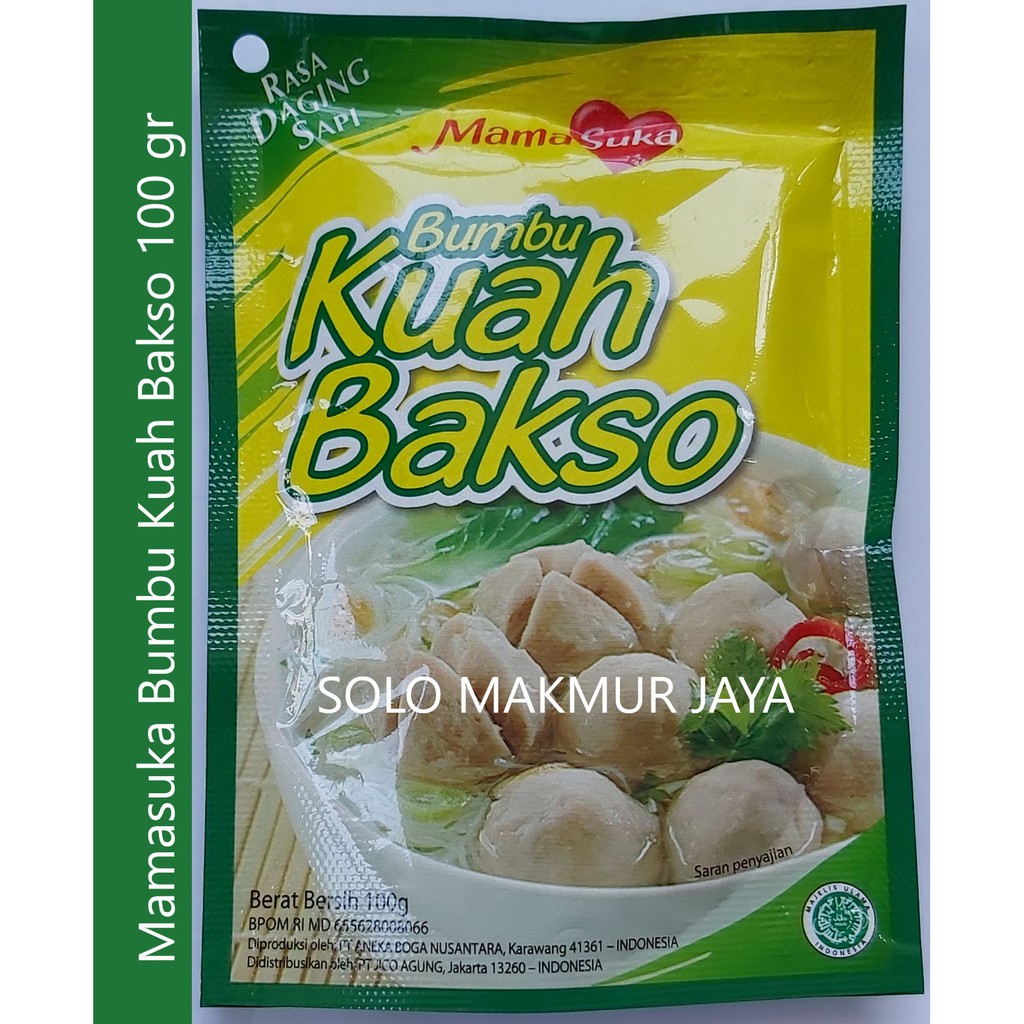 Jual Mamasuka Bumbu Kuah Bakso Bumbu Instant 100 G Shopee Indonesia