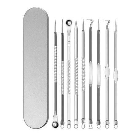 Korek Kuping Stainless Steel 1Box 6pcs Ada kuas pembersih 1set Alat Pembersih Telinga Spiral 1kotak Bisa Baby Bayi Anak Dewasa