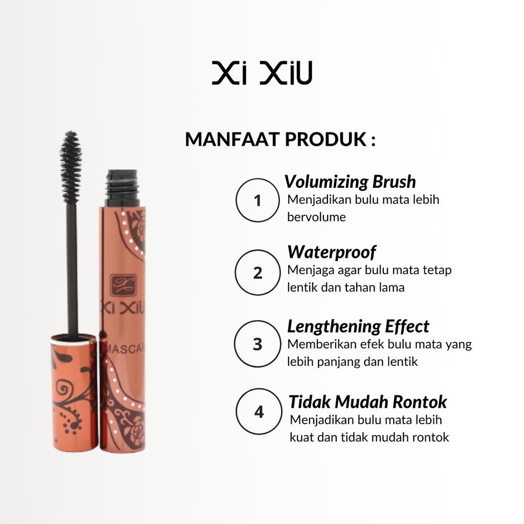 XI XIU Mascara / Black Waterproof Volumizing / Divine Mascara /  Lovely Macara BY AILIN