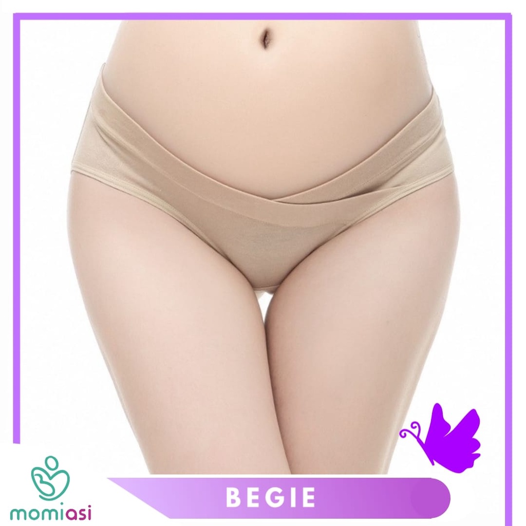 Momiasi - Celana Dalam Cd Hamil Wanita Bumil Jumbo Big Katun Maternity Panty Low Waist