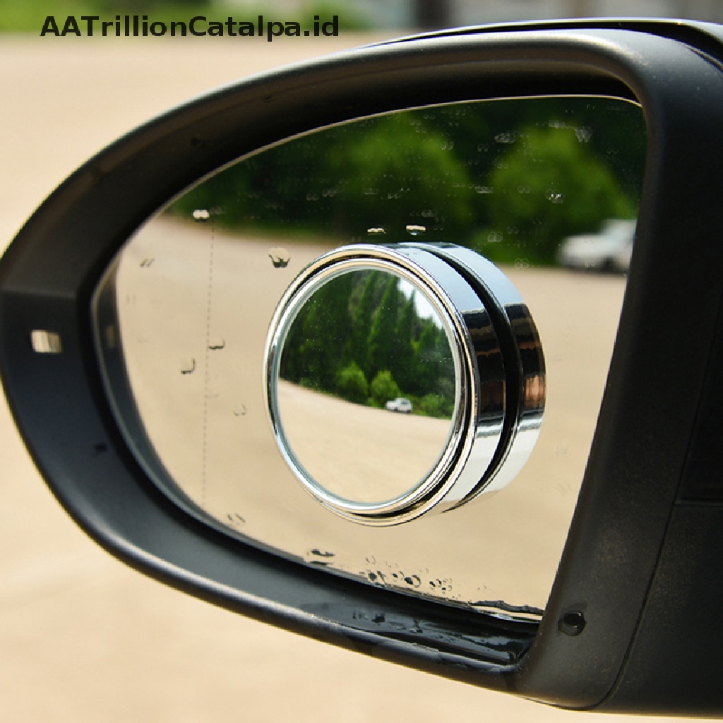 Aatrillioncatalpa 2pcs Kaca Spion Cembung Tambahan Blind Zone Untuk Mobil