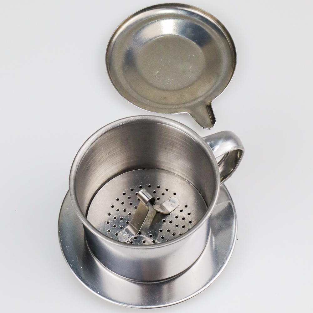 GELAS DRIP POT 100 ML FILTER SARING KOPI VIETNAMESE VIETNAM COFFEE STAINLESS STEEL